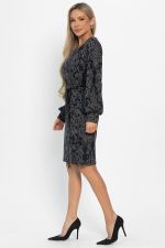 Платье Шарли (серо-синее) П14862-18М LT Collection