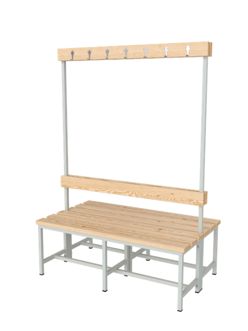 Скамейка-вешалка СКВ-2-2000, 2000х700х1700 мм