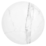 Набор кофейных столиков Bradex Home ов Tango белый мрамор с белыми ножками, 2шт