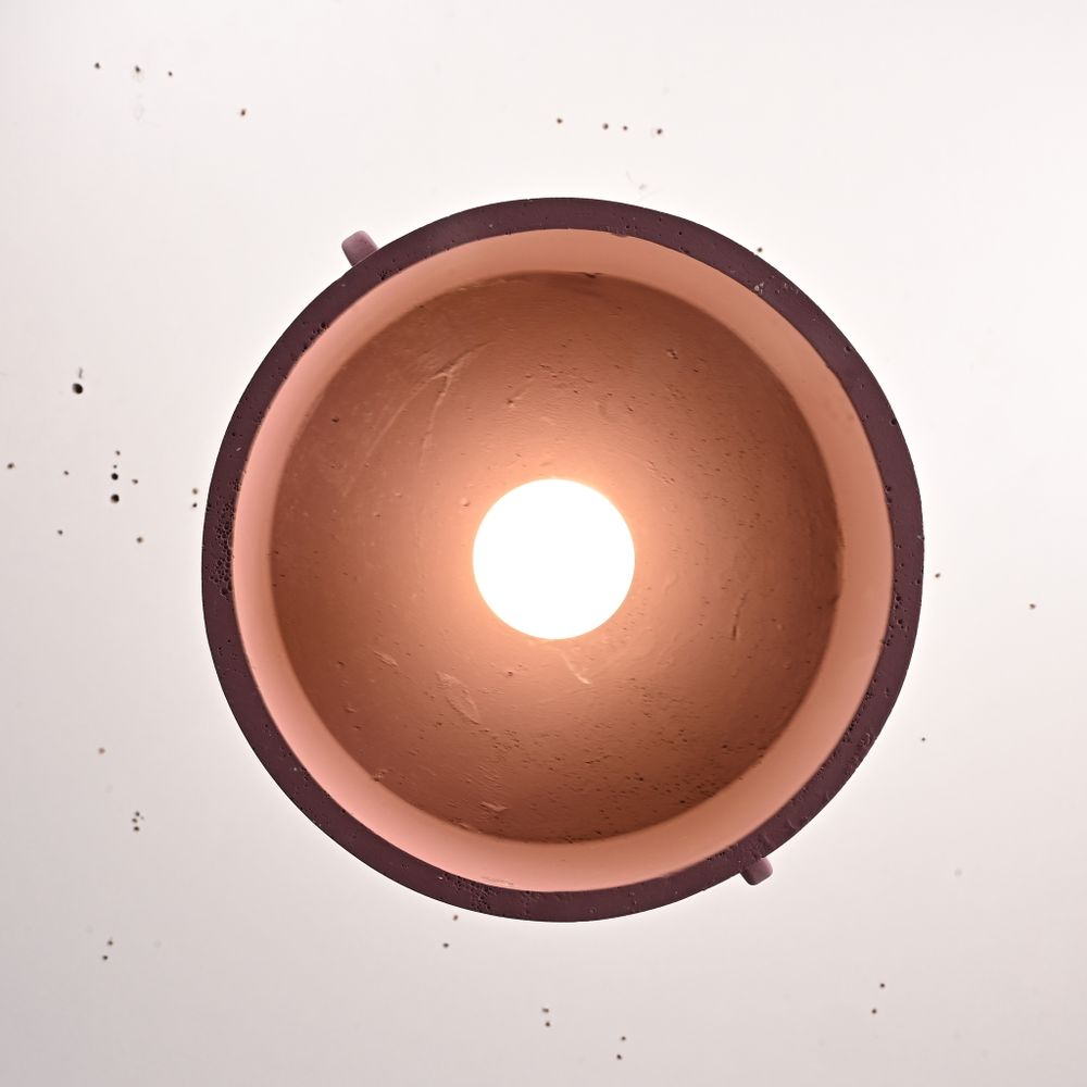 Подвесной бетонный светильник SKOVL A терракот