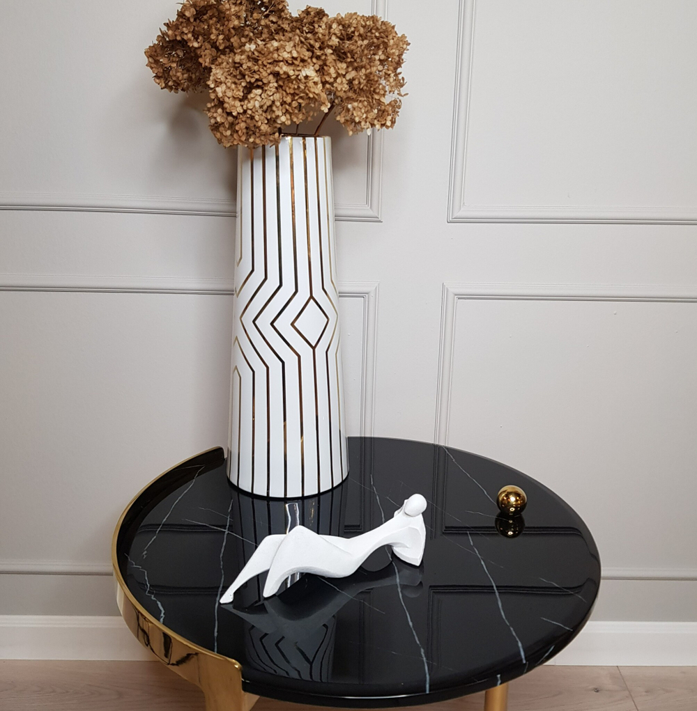 Ваза White Geometric pattern