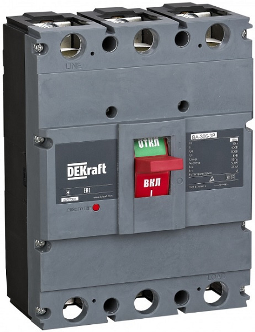 Автоматический выключатель в литом корпусе DEKraft 22765DEK