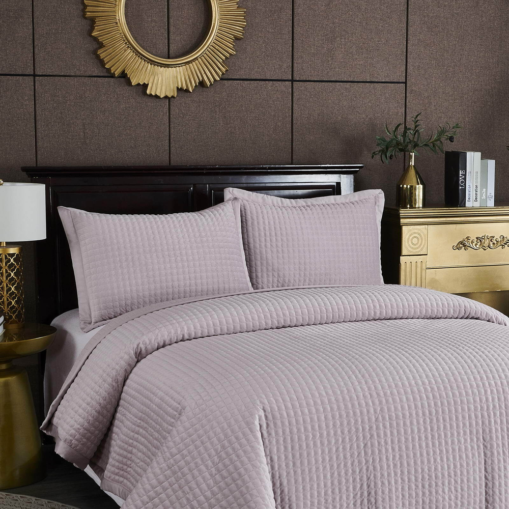 Покрывало 240х260 и 2 наволочки 50х70 Sofi De MarkO Лоретта пудра