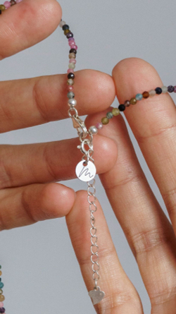 Цепочка "Memo about Energy" из турмалина 47-54 см