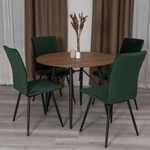 Стул обеденный Monte Carlo TREND, велюр, Deep Forest (изумруд), 49х51х93 см