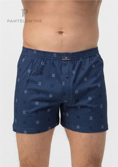 Трусы мужские семейные Pantelemone PMB-433, клетка темно-синяя