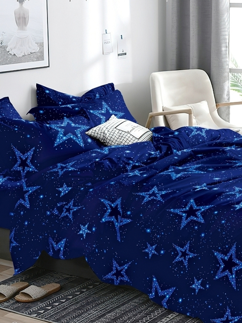 Постельное белье 2,0 полисатин Павлайн Звезды