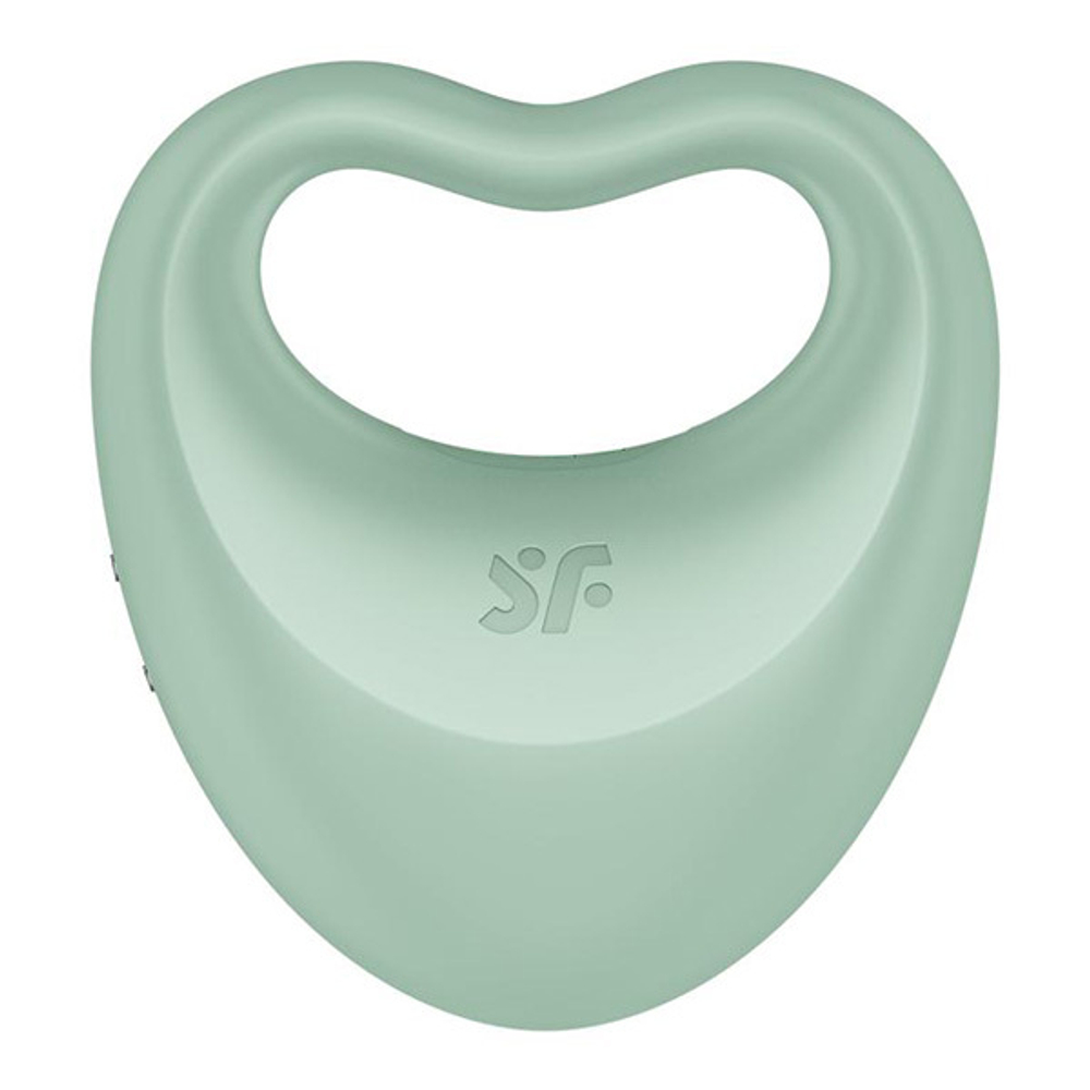 Зеленое эрекционное кольцо 3см с вибрацией Satisfyer Perfect Pair 3