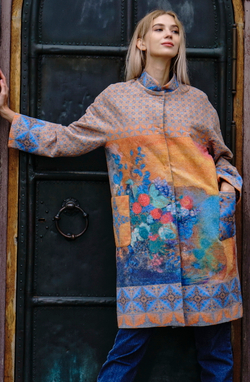 Пальто «Офелия среди цветов», по мотивам живописи Одилона Редона