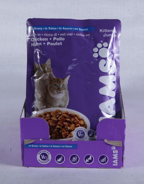 Iams Cat Pouch Kitten&amp;Junior для Котят Курица