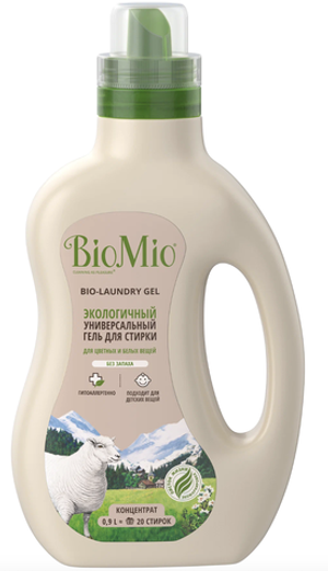 BioMio BIO GEL LAUNDRY универсальный гель для стирки COLORS&WHITES, 900 мл