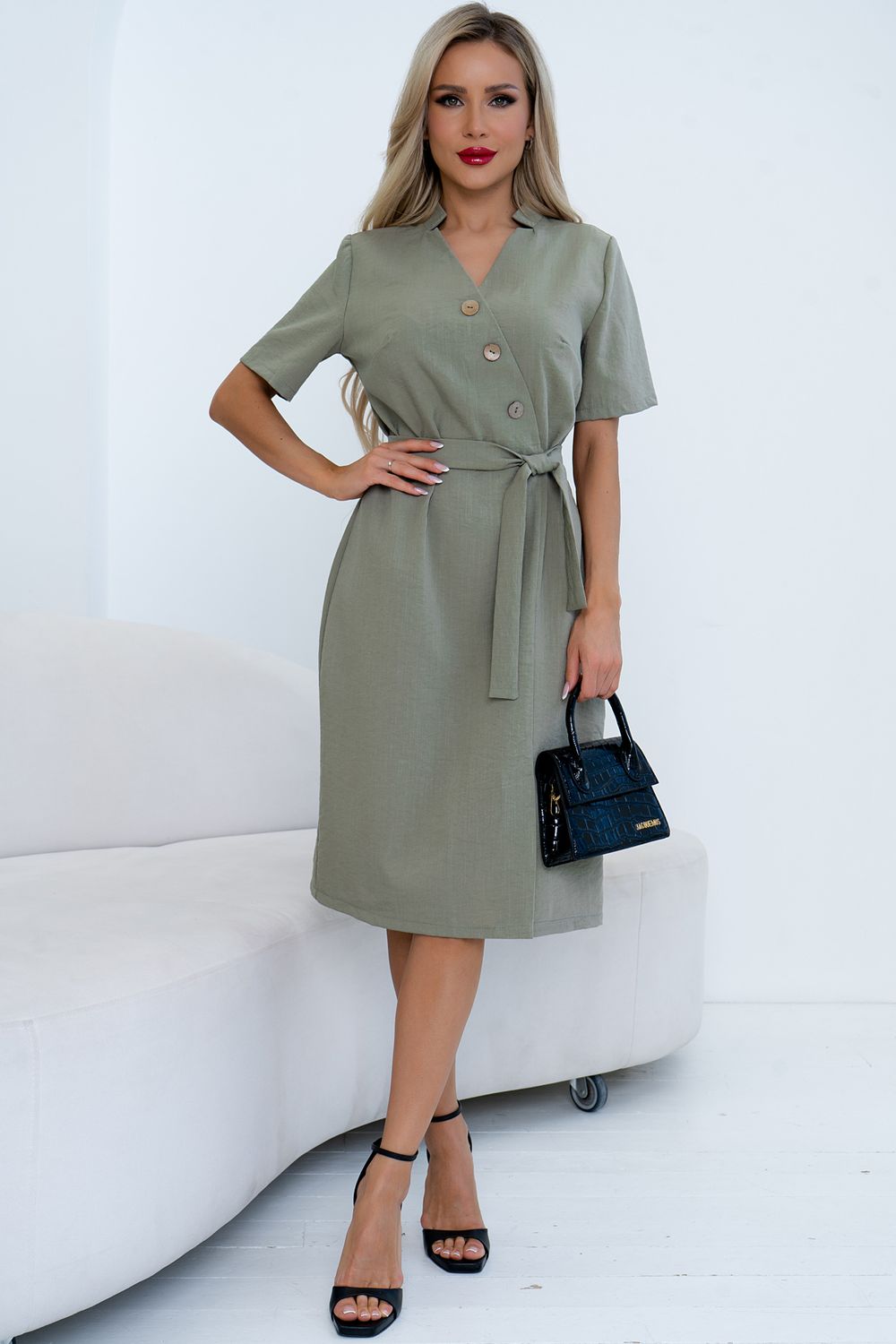 Платье Хистори (оливковый) Р11-1205/3 Nikol