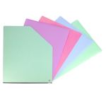 Папка архивная Alingarr, A4, 330*250 мм, пластик, 1500 мкм, на резинке с 4 файлами, бирюзовая