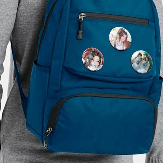 Набор значков аниме Хаски и его Учитель Белый Кот