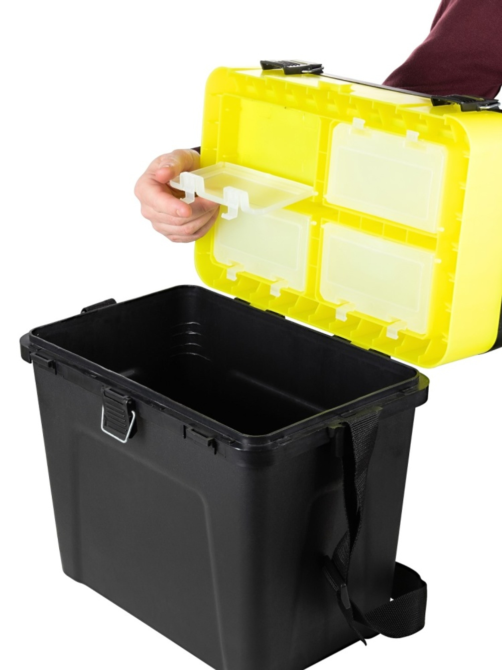 Ящик зимний Три Кита 4+4 отделения (380х360х240)