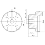 Полумуфта SGEA01FS100