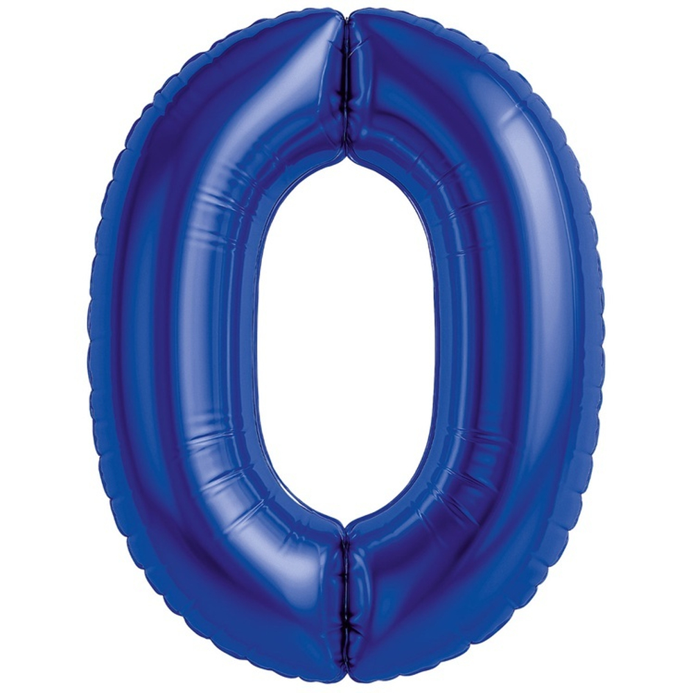 Цифры 102 см "Темно-синие металлик" слим (slim)