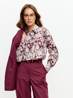 Рубашка с цветочным принтом