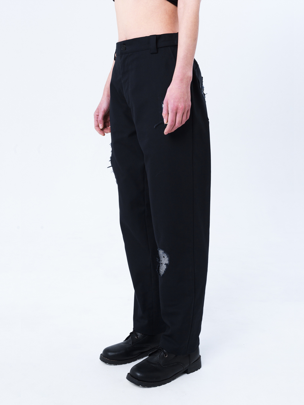 Брюки "Бессмертные" с пайетками. Черные