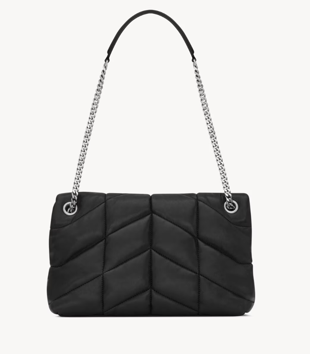 Сумка Saint Laurent Loulou Puffer Small из наппы с цепочным ремнём