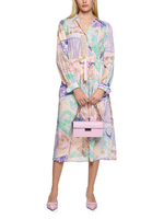 Платье из вискозы и шелка