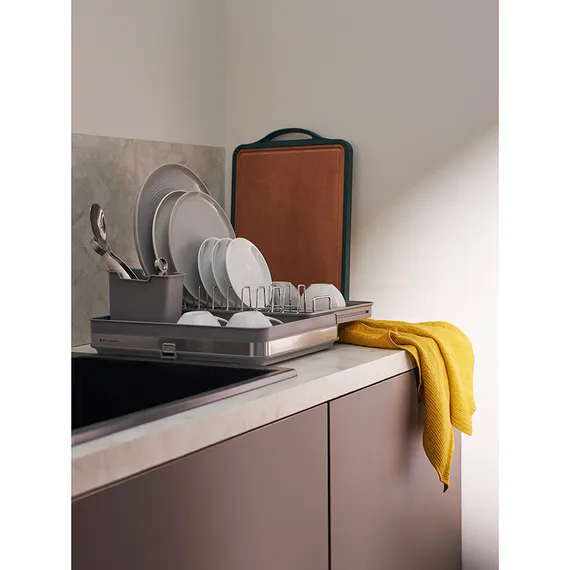 Сушилка для посуды atle раздвижная большая, серая