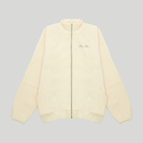 Zip-Up Sweatshirt Cream