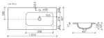 Раковина Ceramica Nova Element 100 см CN7015 белый