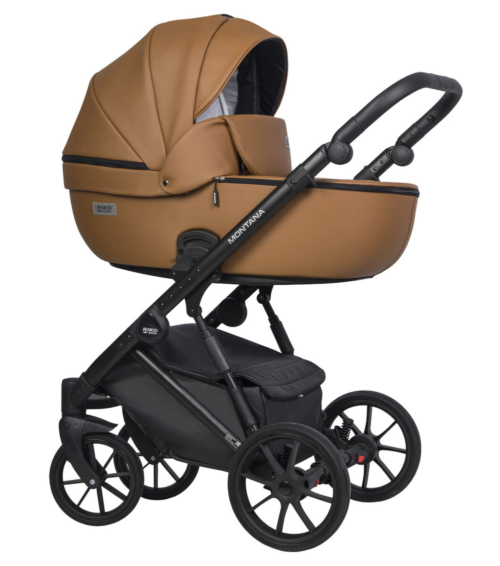 Детская коляска Riko Basic Montana Ecco 2 в 1 18 Caramel