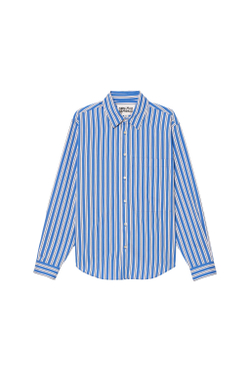 ZARA X BENITO ANTONIO РУБАШКА В ПОЛОСКУ, СИНИЙ/ИНДИГО