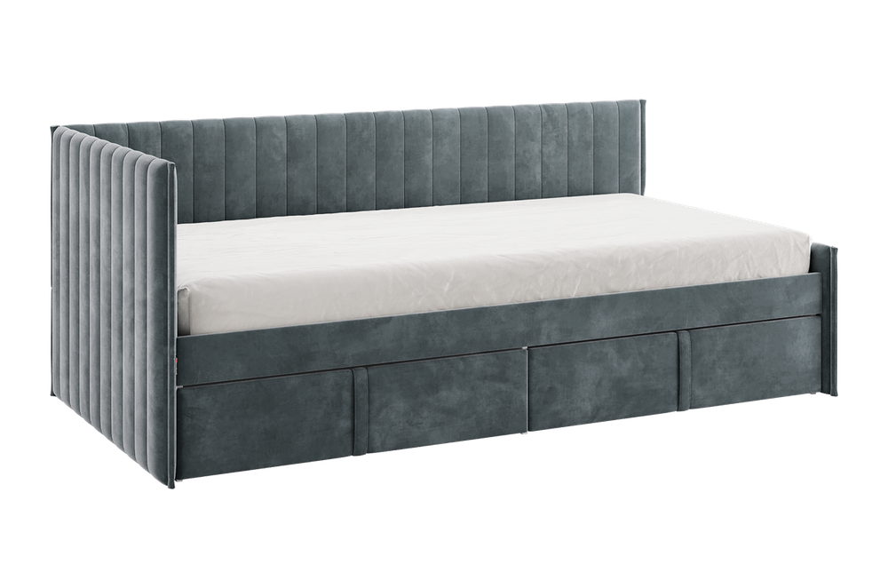 Кровать тахта с ящиком Твикс (велюр) МФ Мебельсон, г. Ижевск