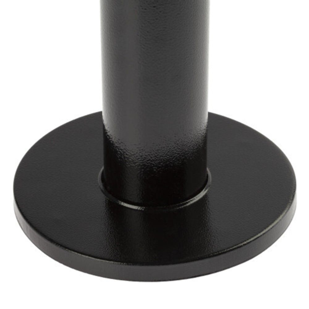 Накладка на опору металлическую ЭРА черная круглая | Садово-парковые светильники