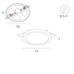 Встраиваемый светильник Arte Lamp