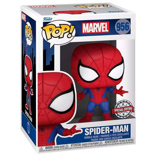 Фигурка Funko POP! Bobble Marvel Animated Spider-Man Spider-Man (Exc) 58871 / Фигурка Фанко ПОП! по мотивам вселенной "Марвел", Человек-паук