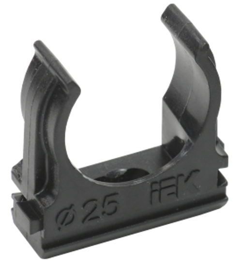 ELASTA Держатель с защелкой CF25 черный (10шт/компл) IEK
