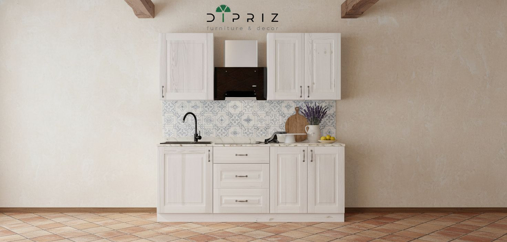 Модуль напольный 30х60х85, Стокгольм Светлый, массив сосны, белый, Dipriz