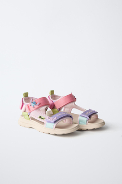 ZARA СПОРТИВНЫЕ САНДАЛИИ С ПРИНТОМ LILO & STITCH © DISNEY, РАЗНОЦВЕТНЫЙ