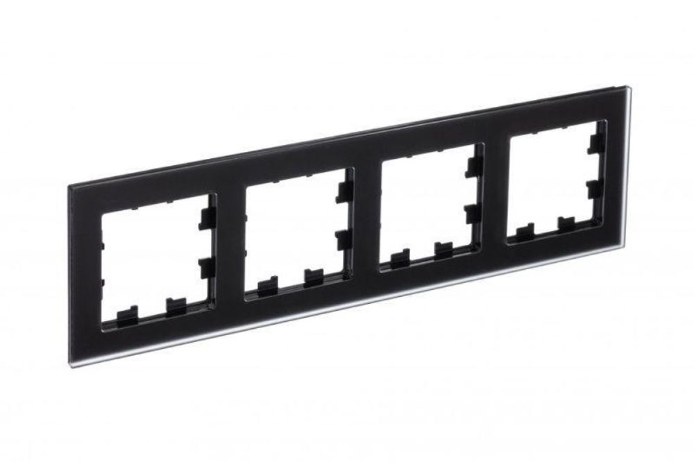 Рамка 4-м AtlasDesign Nature матов. стекло черн. SE ATN331004 Рамка 4-м AtlasDesign Nature матов. стекло черн. SE ATN331004