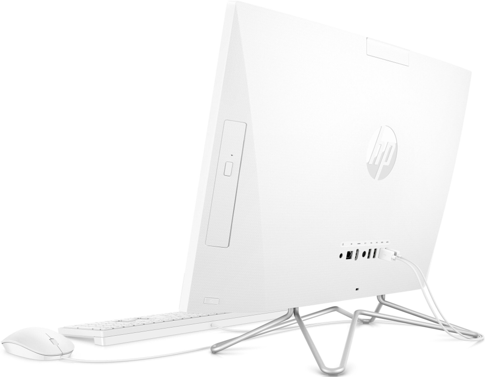 Моноблок HP 24-df0031ur. Конфигурация: Intel Pentium Silver J5040 2 ГГц/4 ГБ/128 ГБ SSD/Intel UHD Graphics 605/Free DOS/23.8"/1920х1080