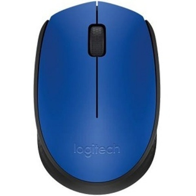 Мышь беспроводная Logitech M171, 1000 dpi, синяя/черная (910-004640)