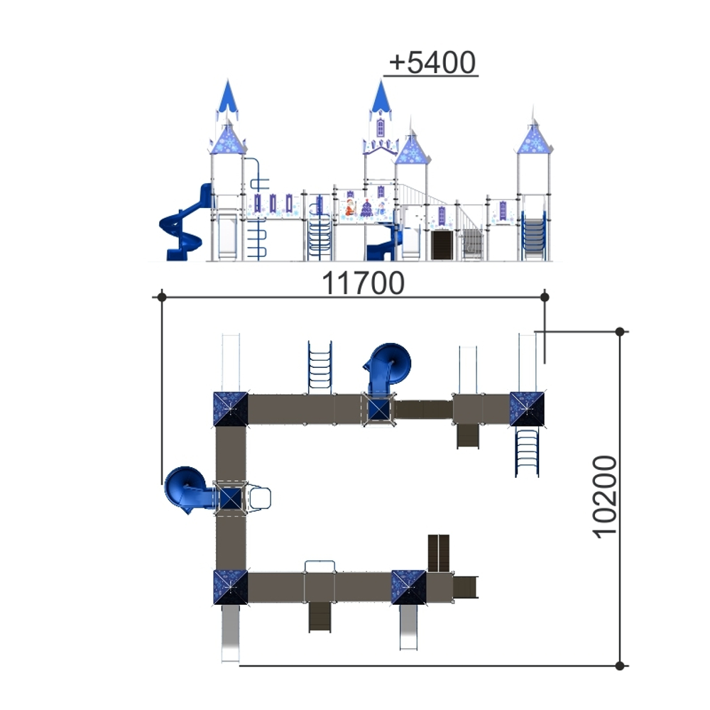 Игровой комплекс «Зима» Romana 101.29.02