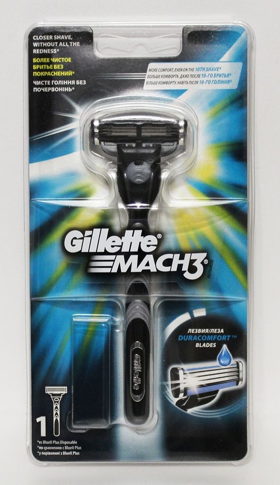Gillette станок для бритья Mach 3 с 1-й кассетой