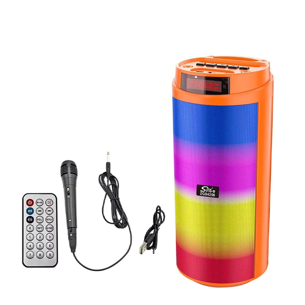 Колонка BT Speaker ZQS-4256 Sing-e 30W/Luz LED караоке