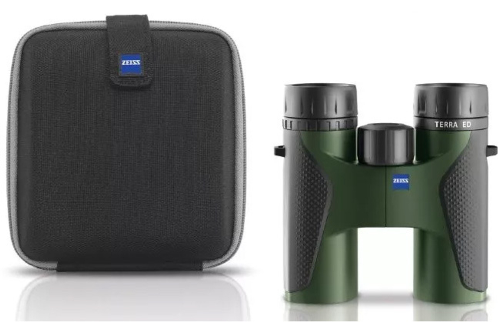 Бинокль Carl Zeiss TERRA ED 8x32, черно-зеленый