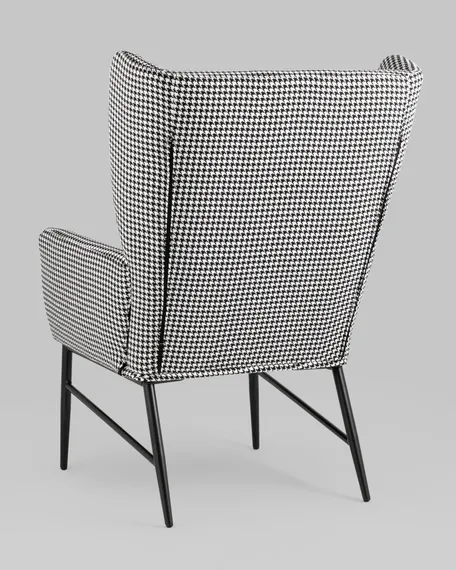 Кресло Maden гусиная лапка черно-белый