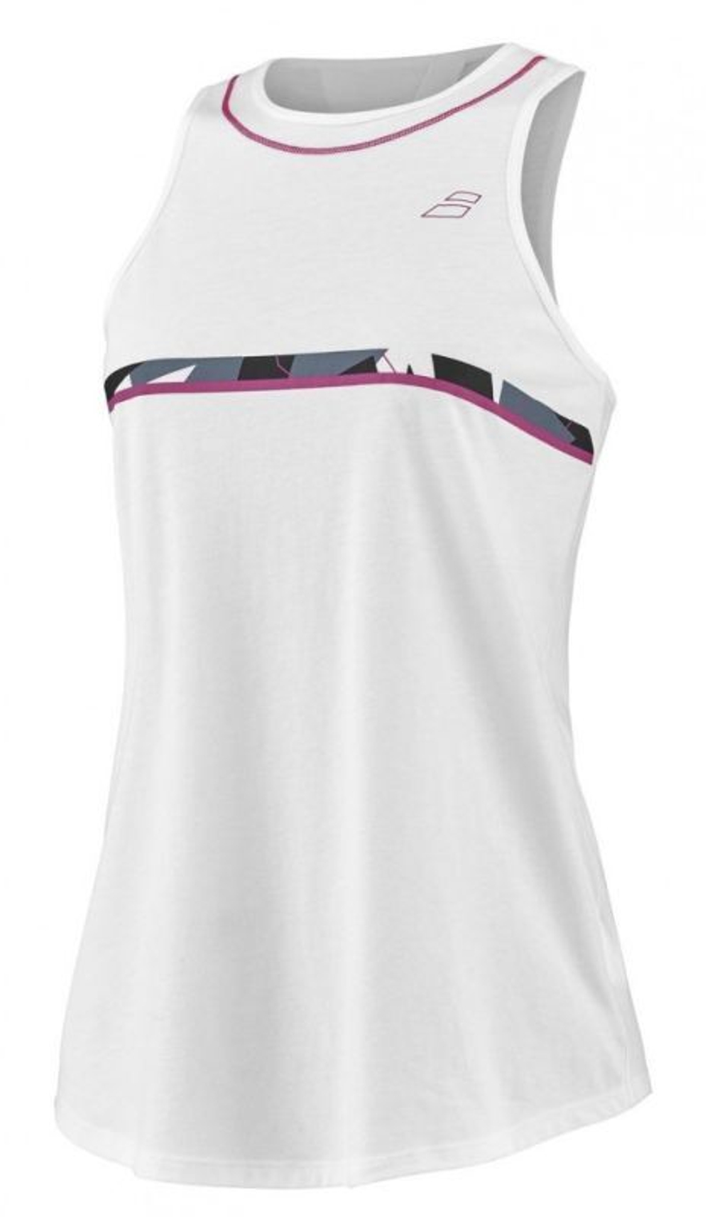 Женский топ теннисный Babolat Aero Cotton Tank Woman - white