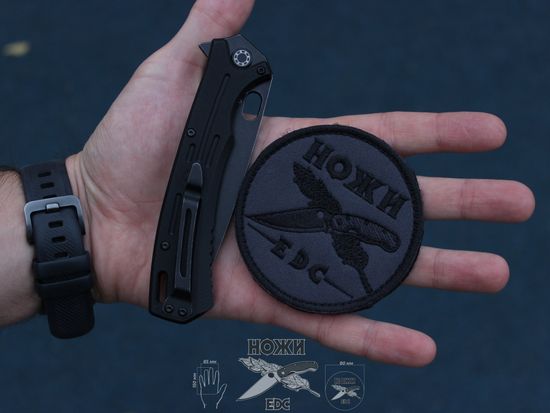 Складной нож НОКС Майор AUS8 (Black) c клинком из стали AUS-8, рукоять G10