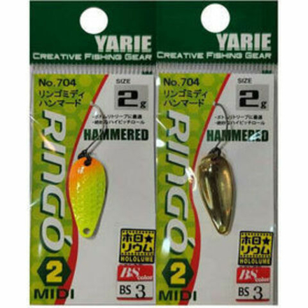 Колеблющаяся блесна Yarie №704 Ringo Midi 2 Hammered, 2 гр, BS-3
