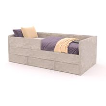 Диван кровать детская односпальная тахта 160х80 с ящиком (грей)