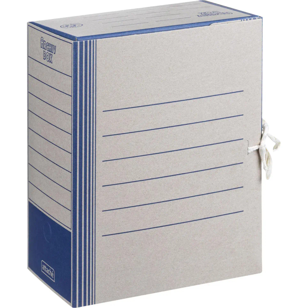 Короб архивный на завязках 150 мм,син